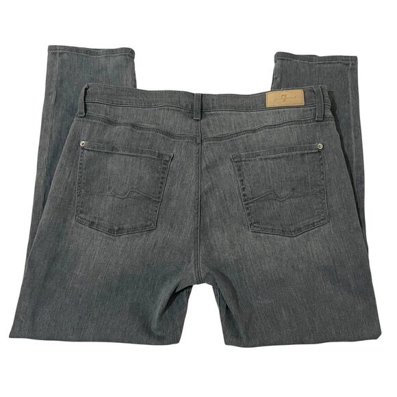 7 for All Mankind (31) Luxe Vintage Josefina Slim Button Fly Mid Rise Jeans - Picture 2 of 11